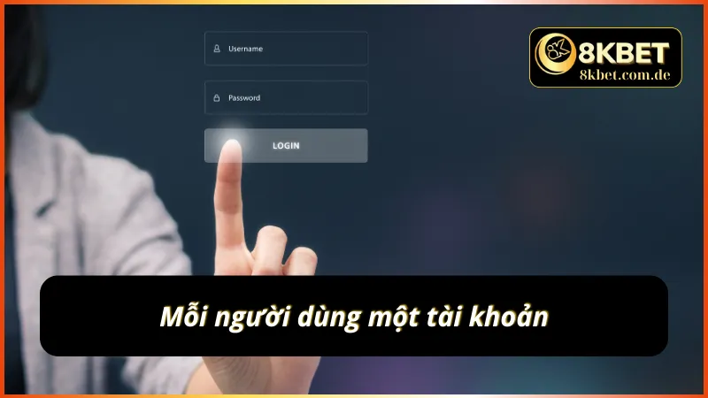 Không nên dùng chung tài khoản cá cược online